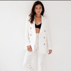 aritzia babaton samuel linen blazer size 0